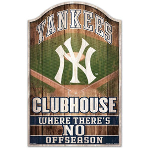 New York Yankees Fan Cave Wood Sign 11