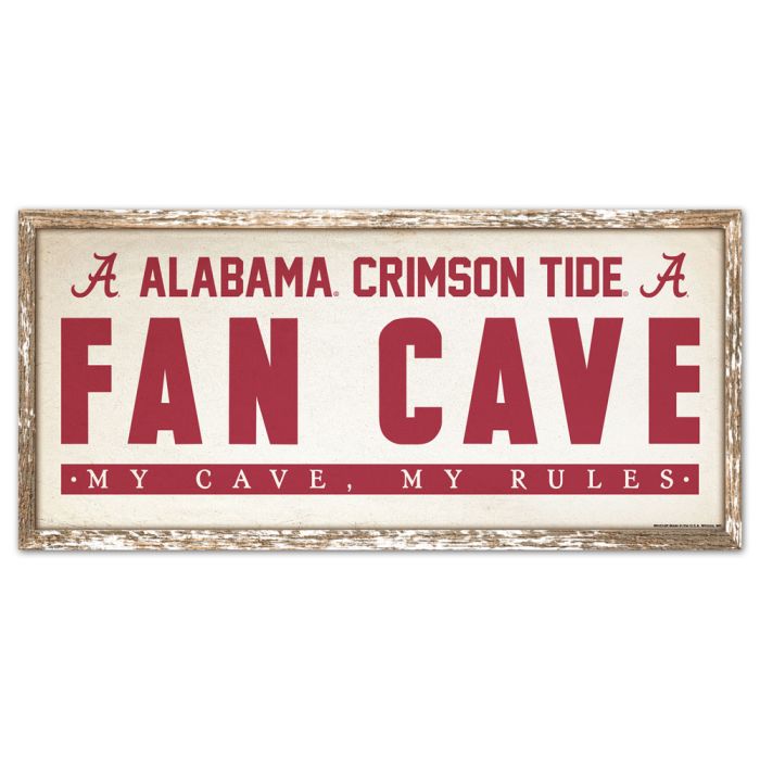 Alabama Crimson Tide Fancave Signs 8 x 17
