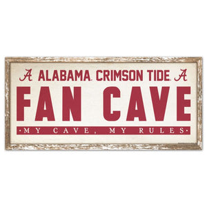 Alabama Crimson Tide Fancave Signs 8 x 17