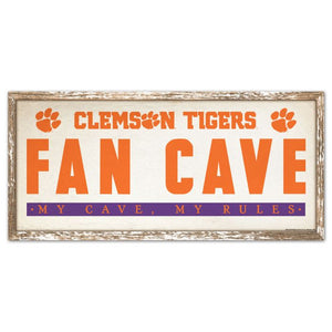 Clemson Tigers Fancave Signs 8 x 17