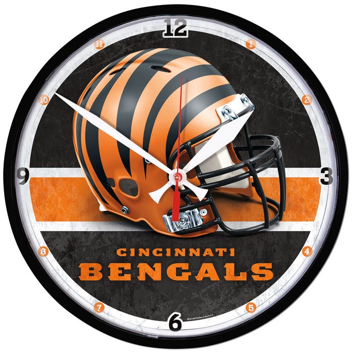 Cincinnati Bengals Round Wall Clocks