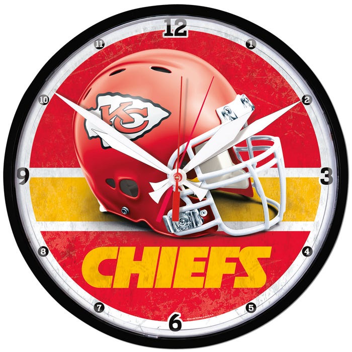 Kansas City Chiefs Round Wall Clocks
