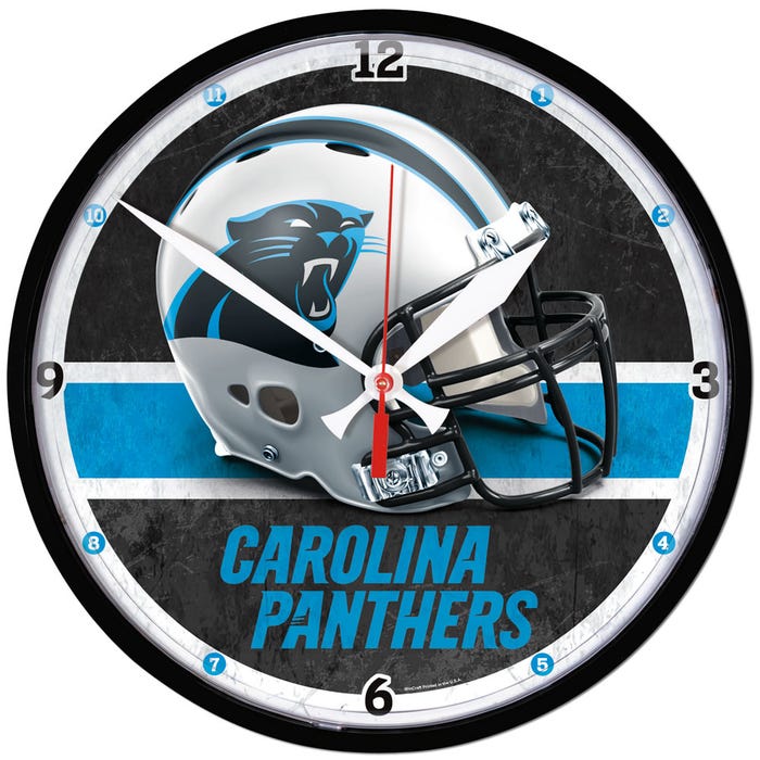 Carolina Panthers Round Wall Clocks