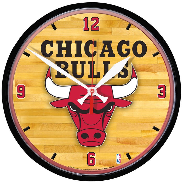 Chicago Bulls Round Wall Clocks