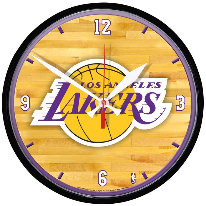Los Angeles Lakers Round Wall Clocks