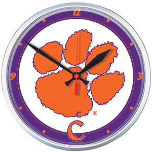 Clemson Tigers Round Wall Clocks