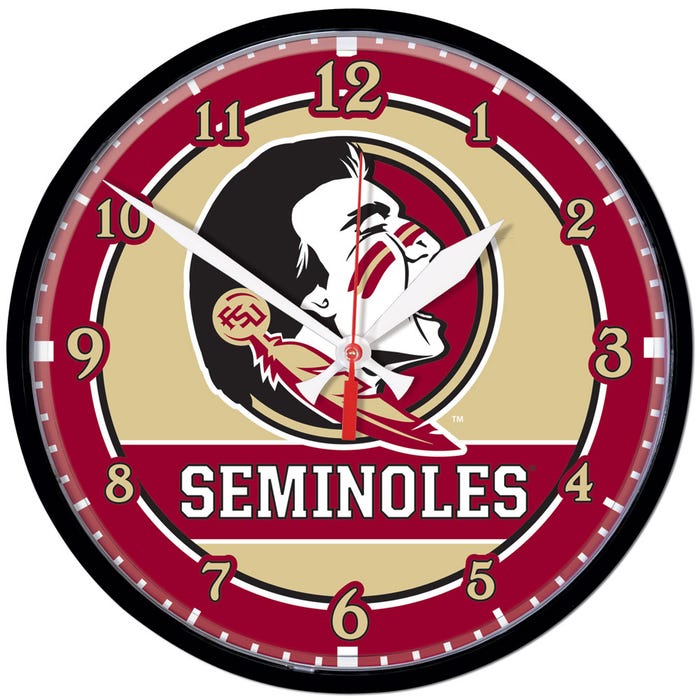 Florida State Seminoles Round Wall Clocks