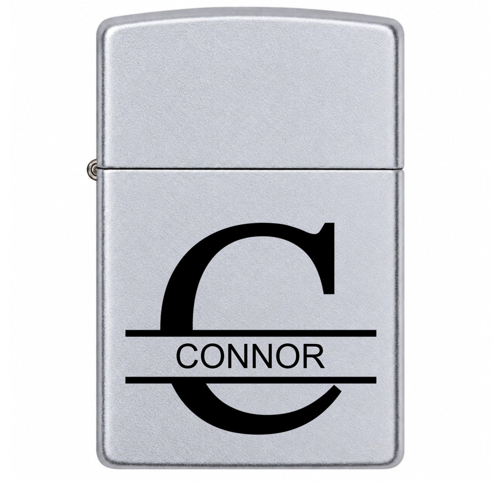 Personalized Satin Chrome Zippo Lighter – Custom Engraved