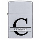 Personalized Satin Chrome Zippo Lighter – Custom Engraved