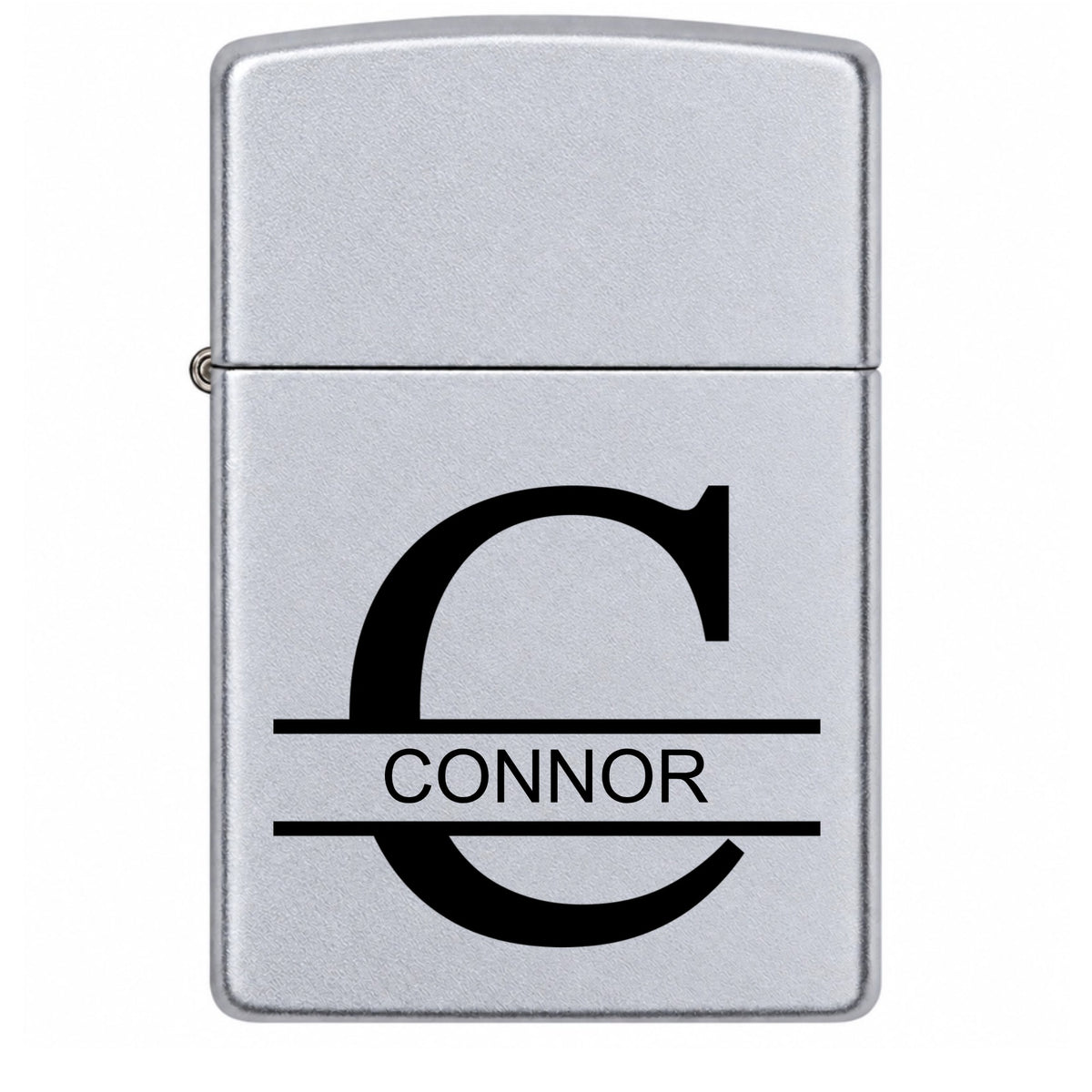 Personalized Satin Chrome Zippo Lighter – Custom Engraved
