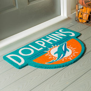 Miami Dolphins Shape Coir Mats