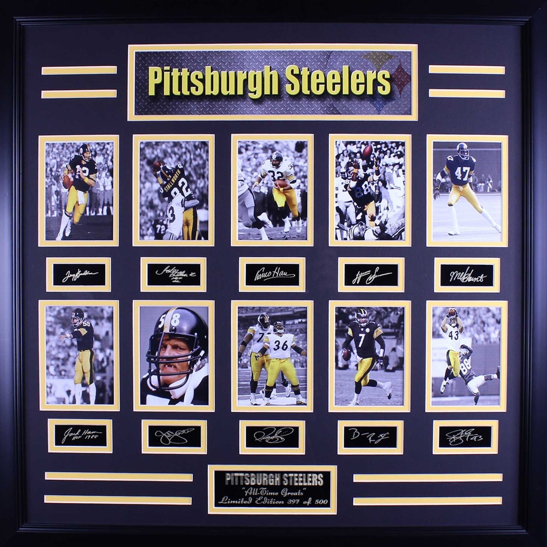 Pittsburgh Steelers All Time Greats Frames