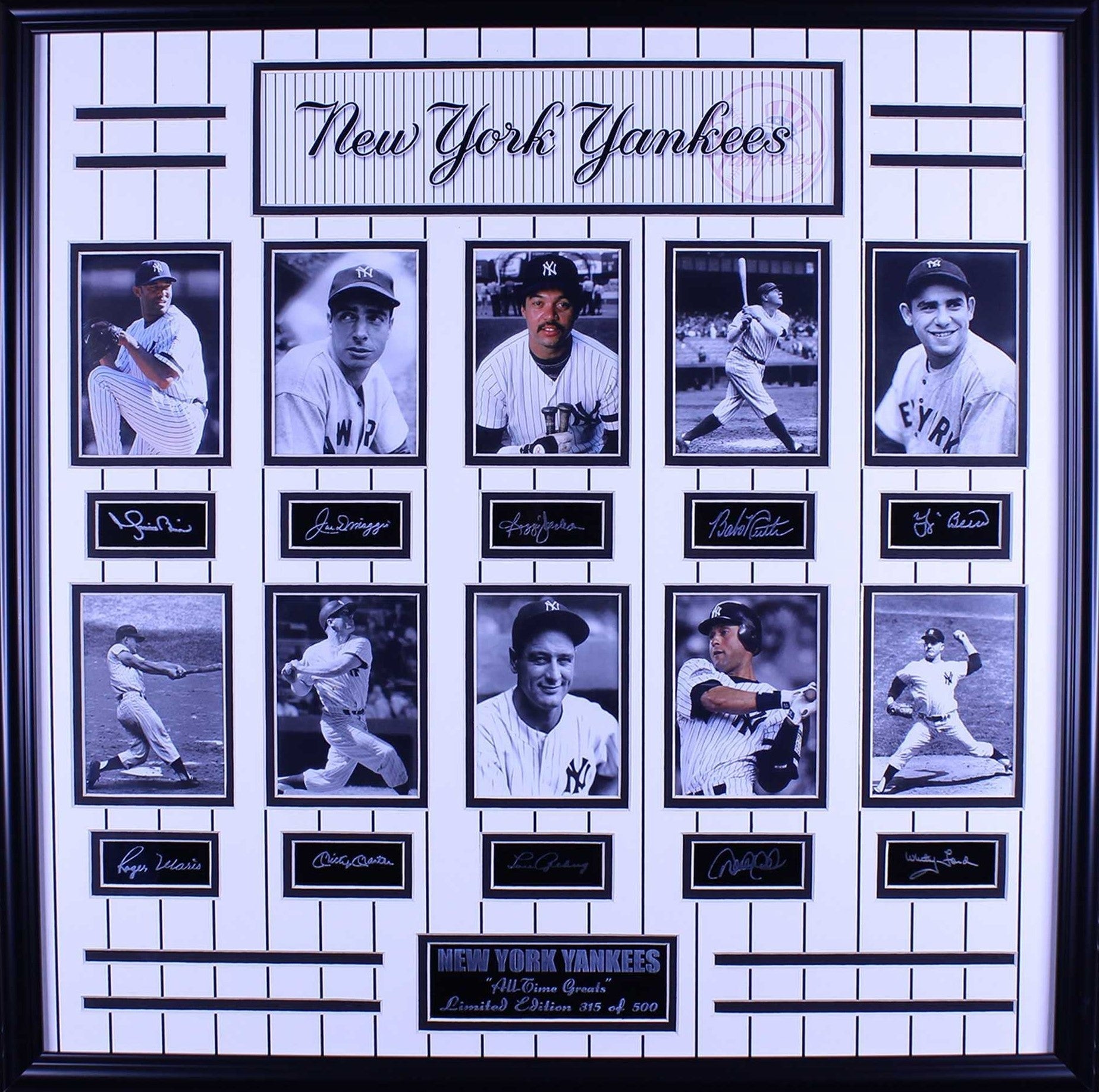 New York Yankees All Time Greats Frames