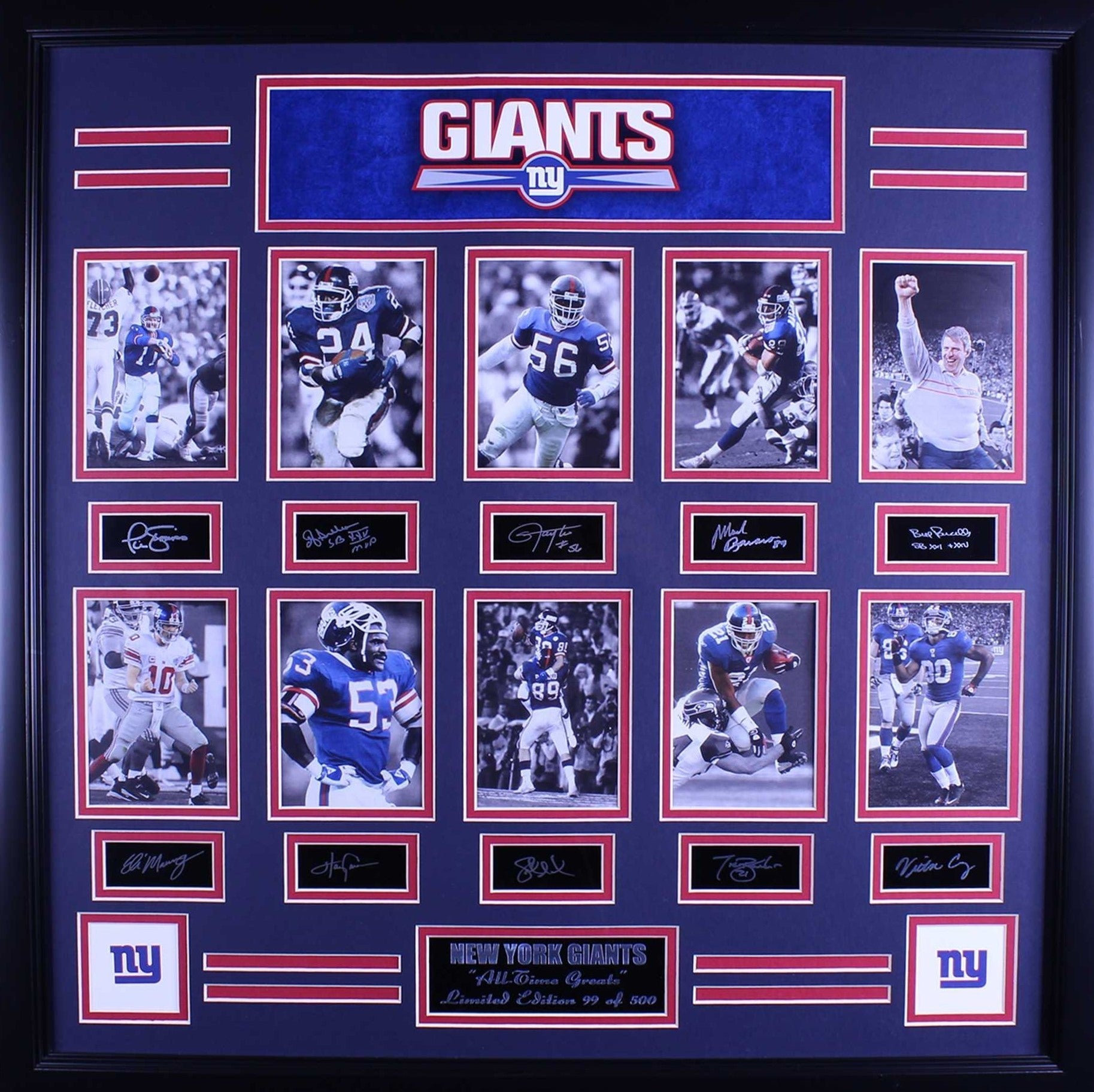 New York Giants All Time Greats Frames