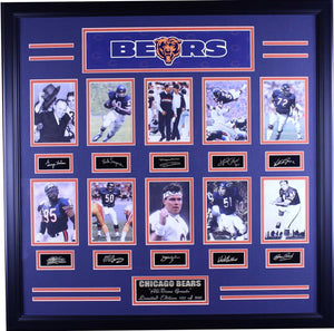 Chicago Bears All Time Greats Frames