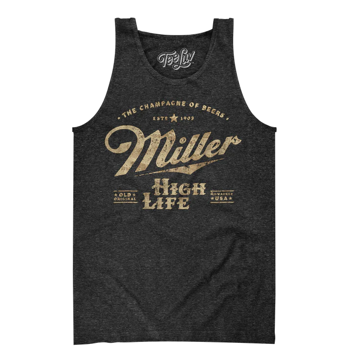 Miller High Life The Champagne of Beers Tank Top - Gray