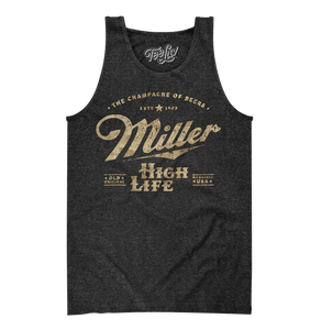 Miller High Life The Champagne of Beers Tank Top - Gray