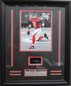 Atlanta Falcons Matt Ryan Engraved Signature Medium Frames