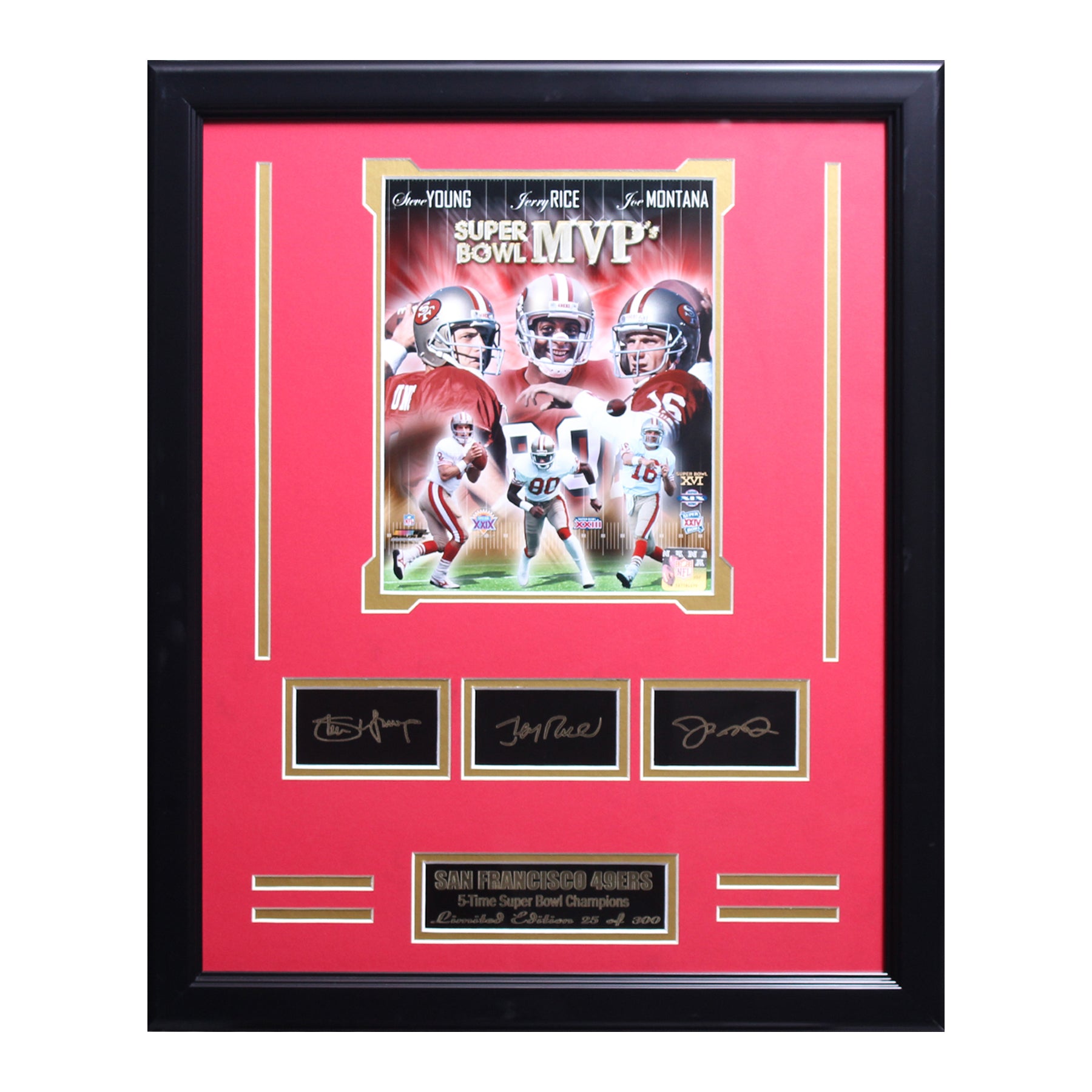 San Francisco 49ers  MVP Engraved Signature Medium Frames