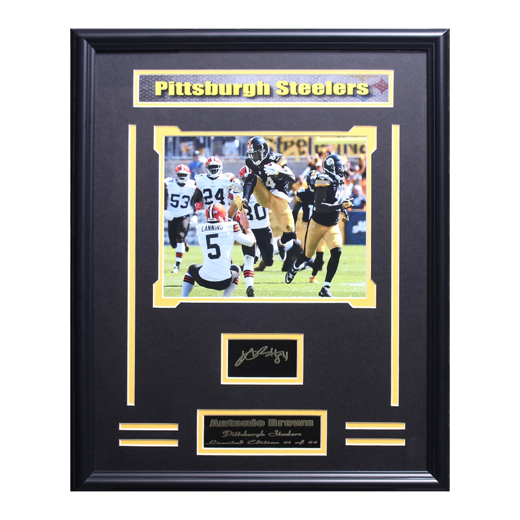Pittsburgh Steelers Antonio Brown Engraved Signature Medium Frames