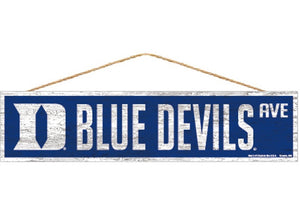 Duke Blue Devils Avenue Rope Signs 4x17