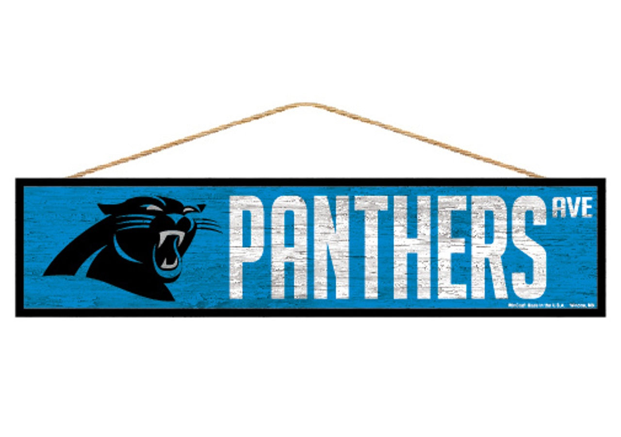 Carolina Panthers Avenue Rope Signs 4x17