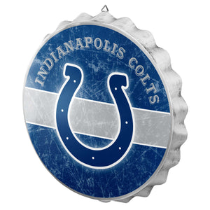 Indianapolis Colts Distressed Bottle Cap Signs