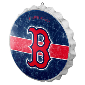 Boston Red Sox Distressed Bottle Cap Signs