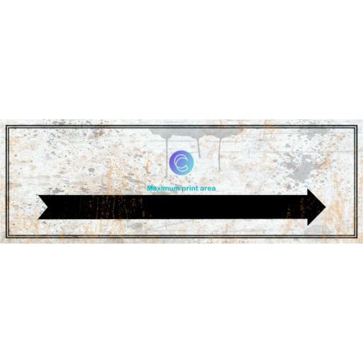 Personalized 6x18 Vintage Directional Metal Sign – Custom Text Wall Decor