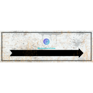 Personalized 6x18 Vintage Directional Metal Sign – Custom Text Wall Decor