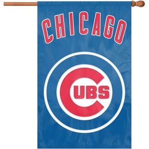 Chicago Cubs Embroidered Banner House Flag