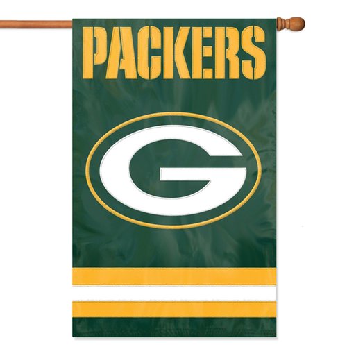Green Bay Packers Embroidered Banner House Flag