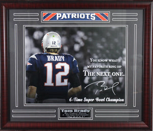 Tampa Bay Buccaneers Super Bowl 53 Tom Brady Signature Picture Frame Large Frames