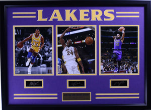Los Angeles Lakers Magic Johnson Kobe Bryant LeBron James Large Frames