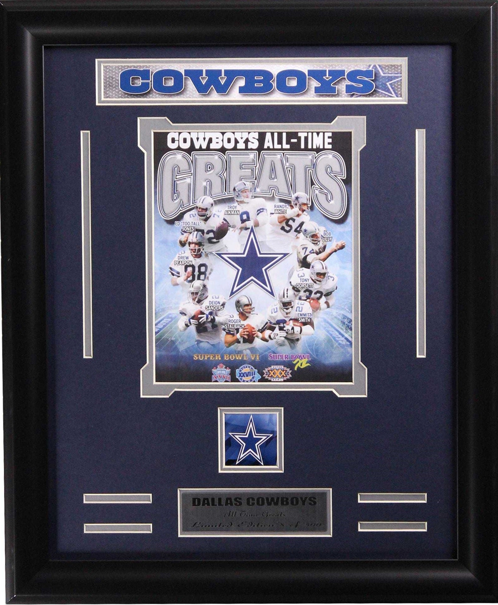 Dallas Cowboys All Time Medium Frames