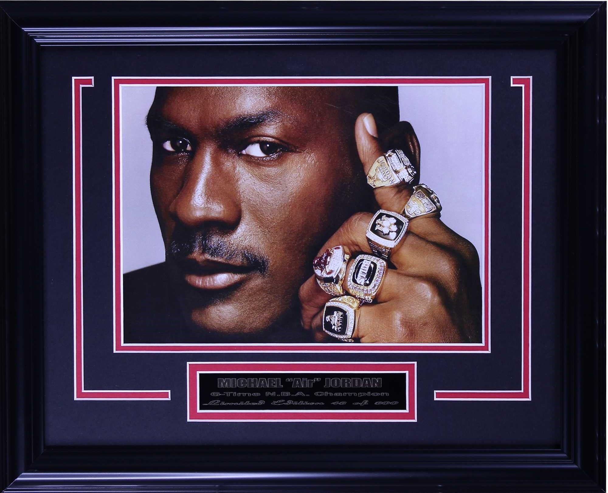 Chicago Bulls Michael Jordan 6 Ring Large Frames