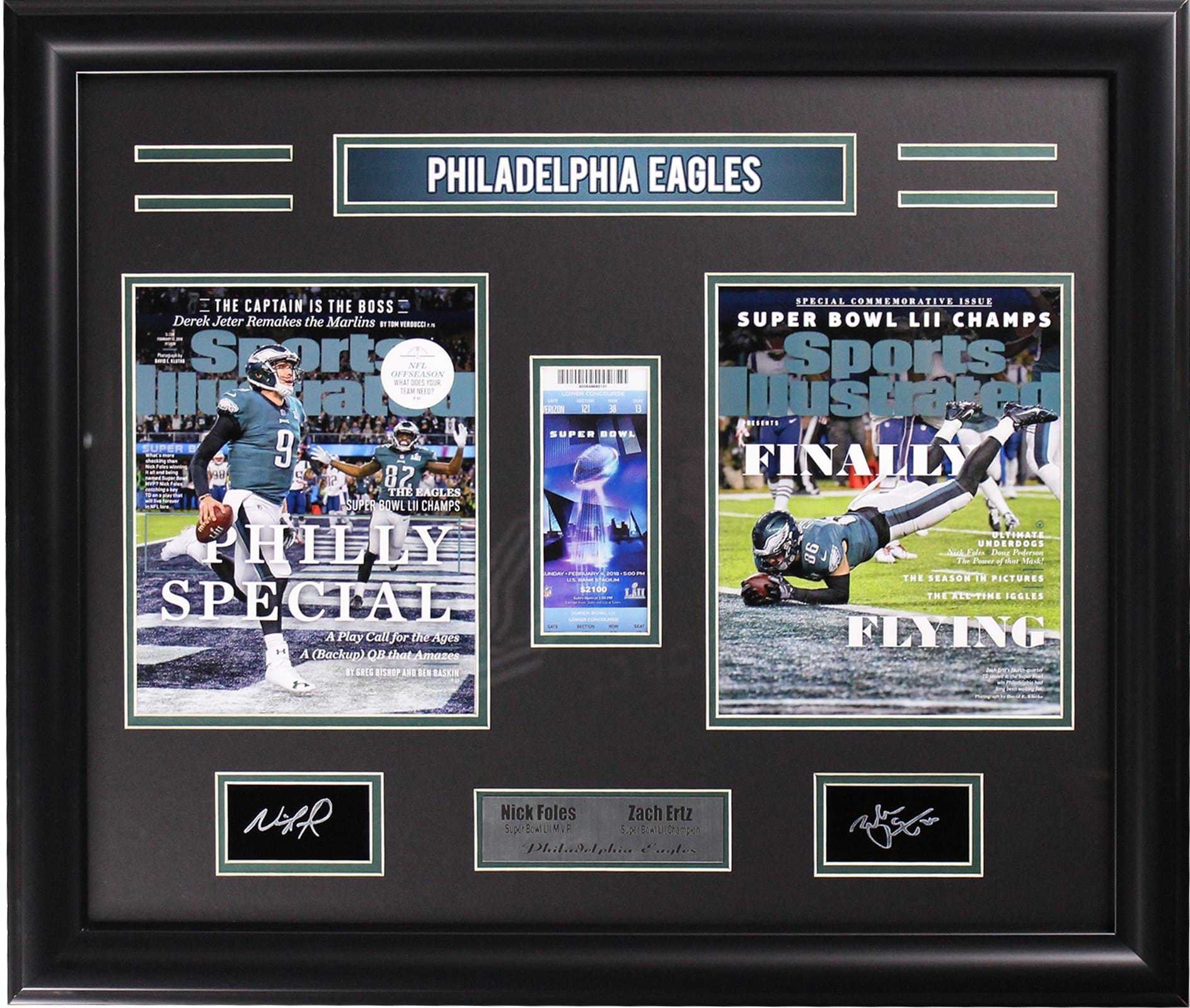 Philadelphia Eagles Nick Foles and Zach Ertz Large Frames