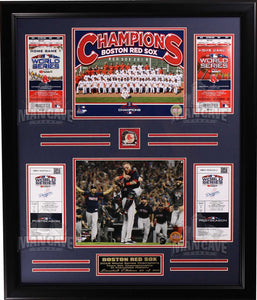 Boston Red Sox 2 Photo 4 Tickets with Pin Large Frames