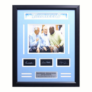 North Carolina Tar Heels 3 Legends Roy Williams Michael Jordan Dean Smith Medium Frames