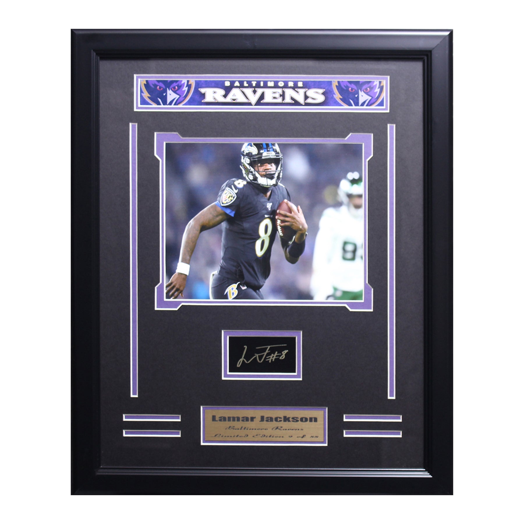 Baltimore Ravens Lamar Jackson Engraved Signature Medium Frames