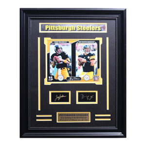 Pittsburgh Steelers Terry Bradshaw and Ben Roethlisberger Medium Frames