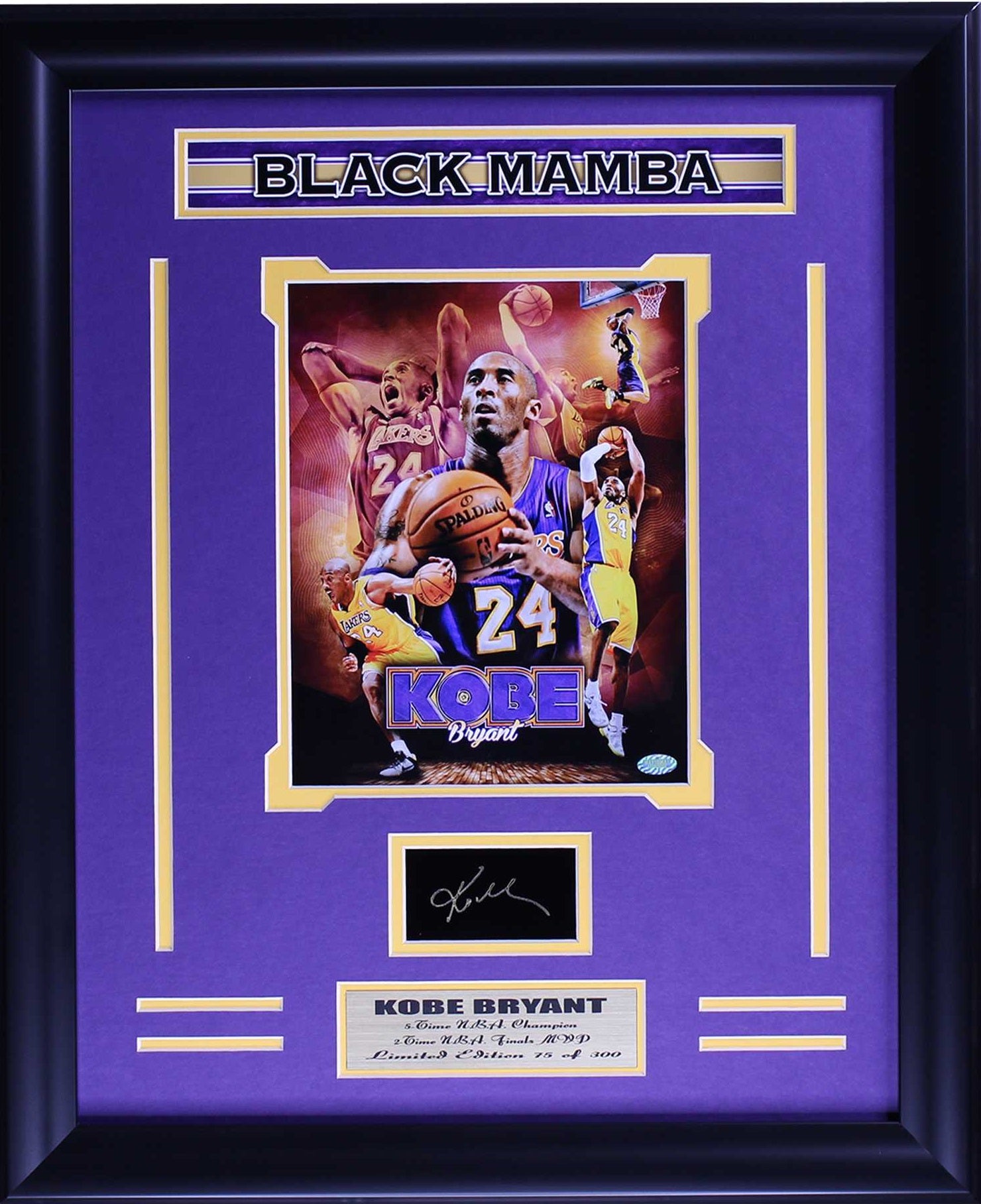 Los Angeles Lakers Kobe Bryant Collage Medium Frames