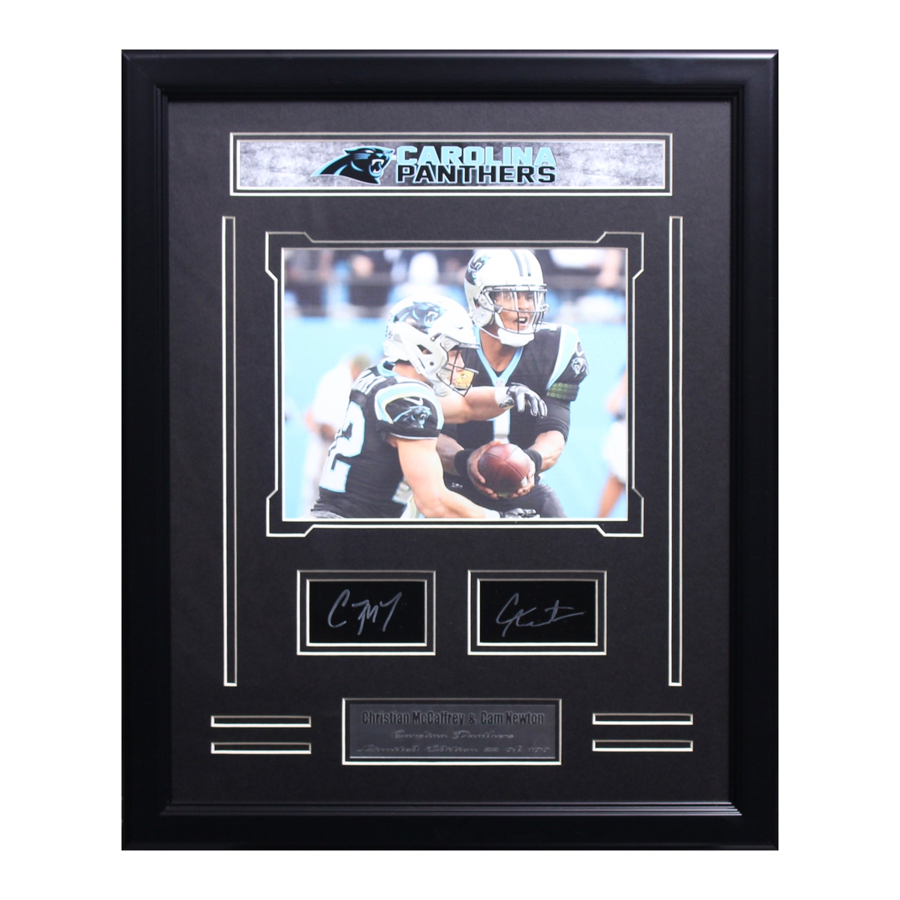 Carolina Panthers McCaffrey and Newton Frame Medium Frames