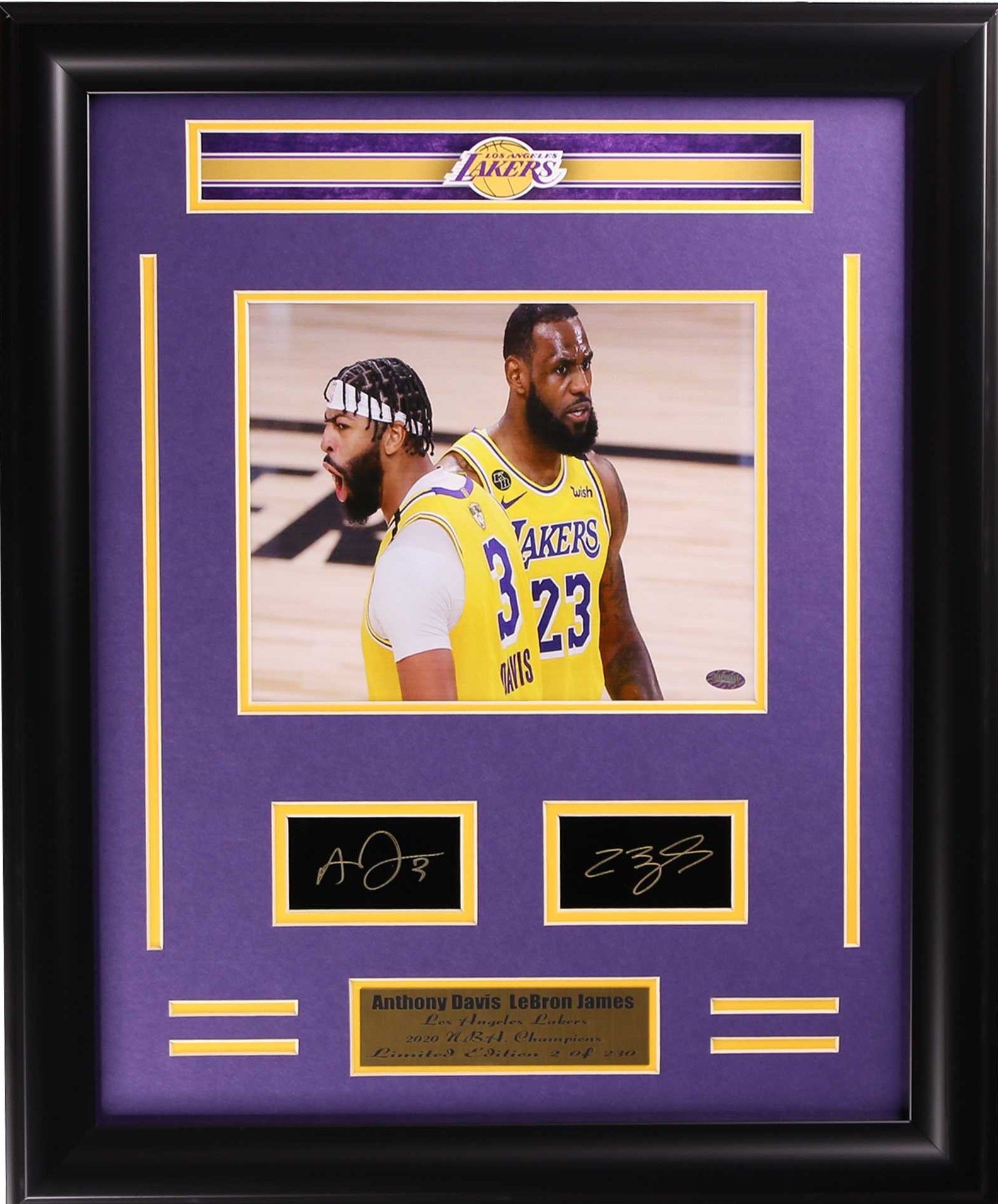 Los Angeles Lakers LeBron James & Anthony Davis Medium Frames