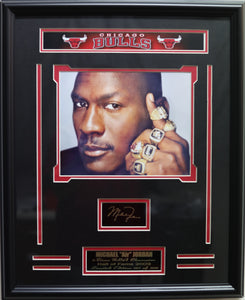 Chicago Bulls Michael Jordan 6 Rings Medium Frames