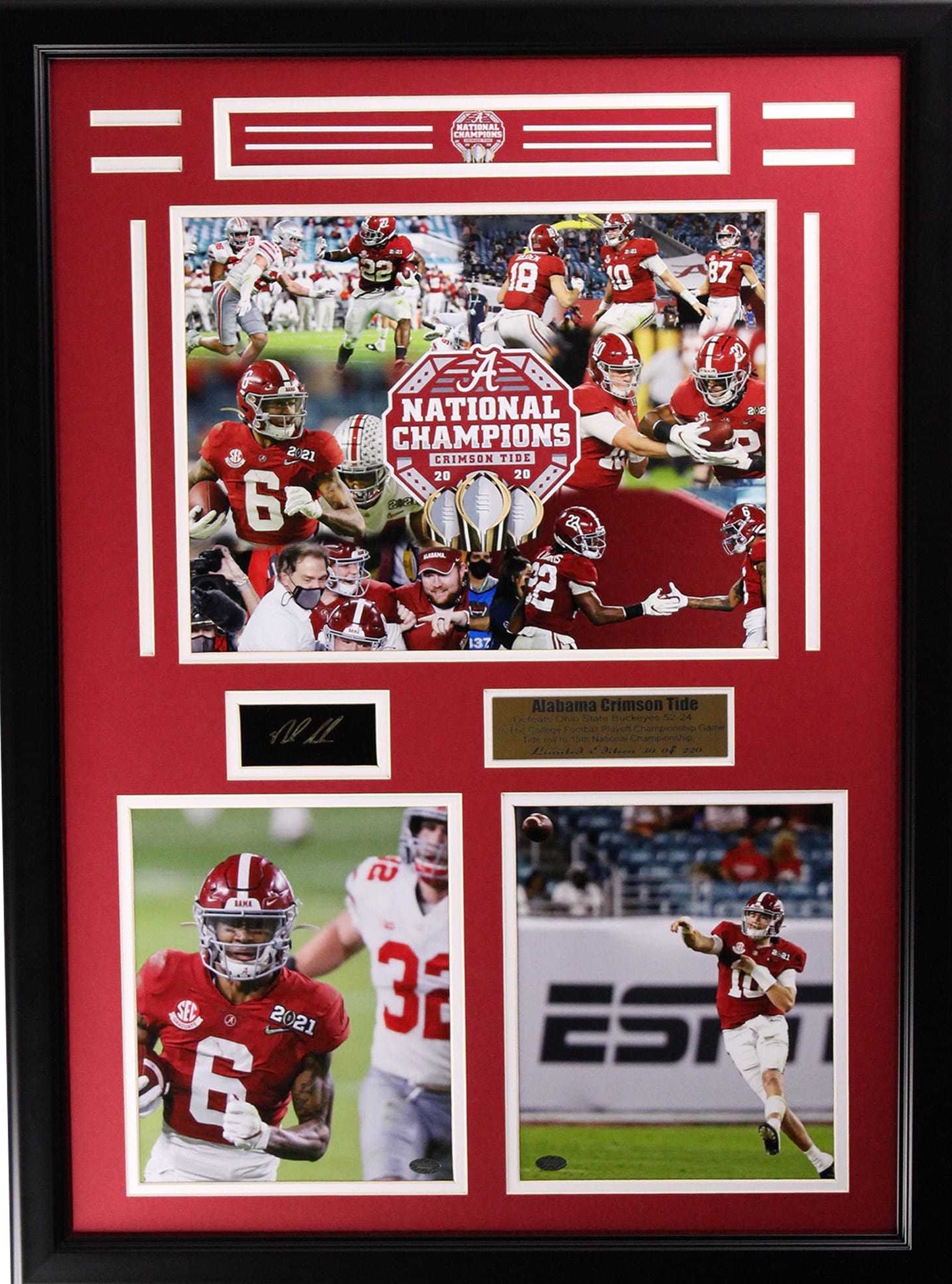 Alabama Crimson Tide National Champions Large Frames