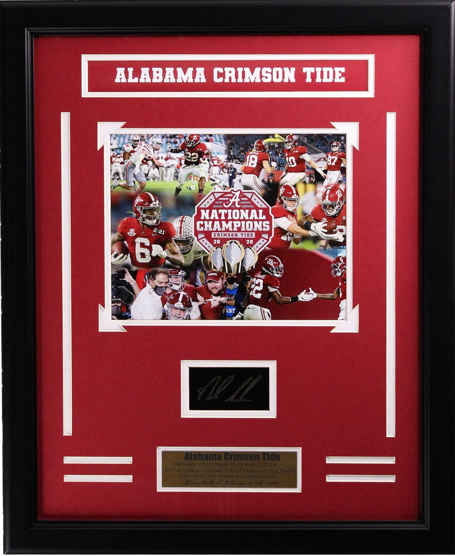 Alabama Crimson Tide Championship Collage Frame Medium Frames