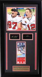 Tampa Bay Buccaneers Tom Brady and Rob Gronkowski Medium Frames