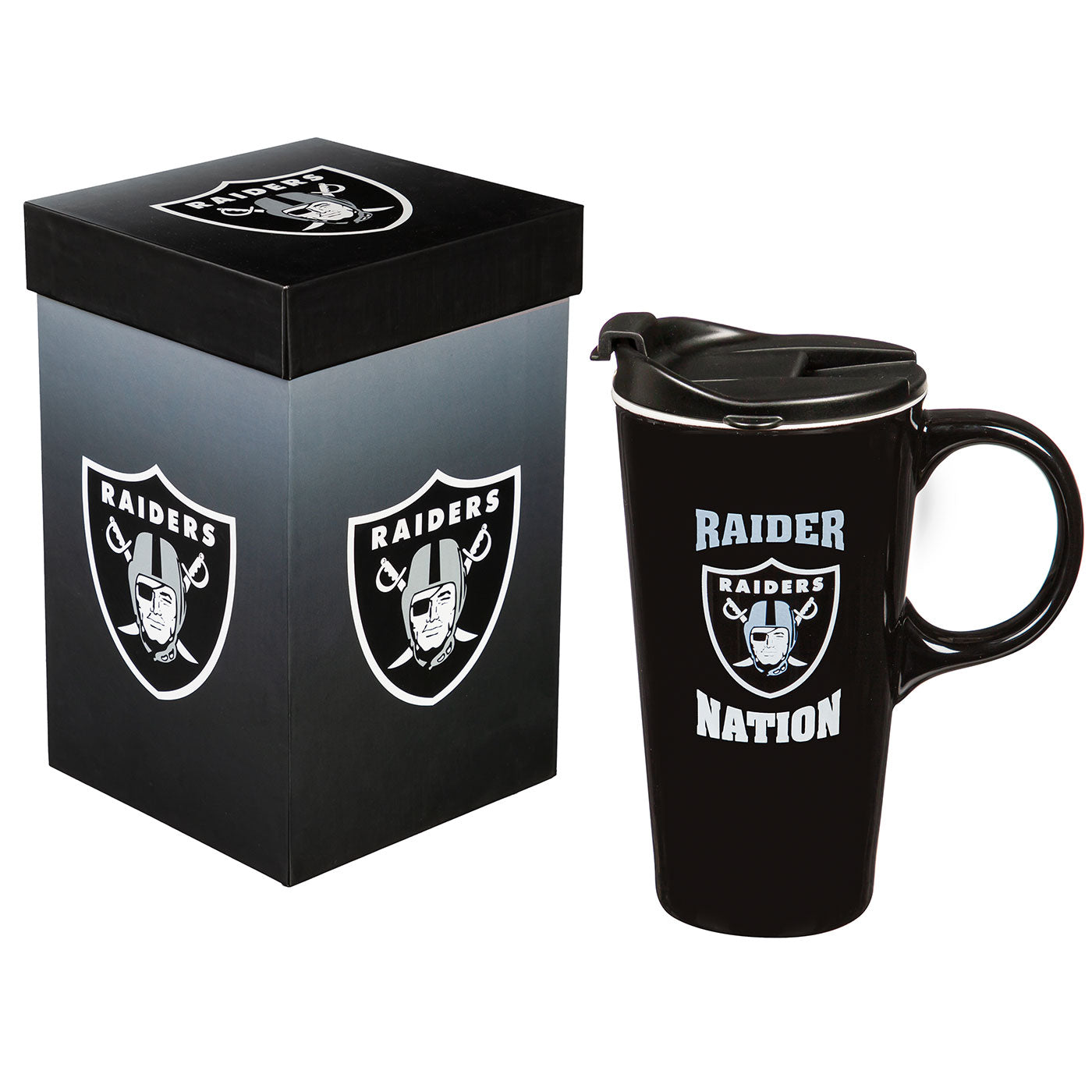 Las Vegas Raiders Travel Latte Boxed 17oz