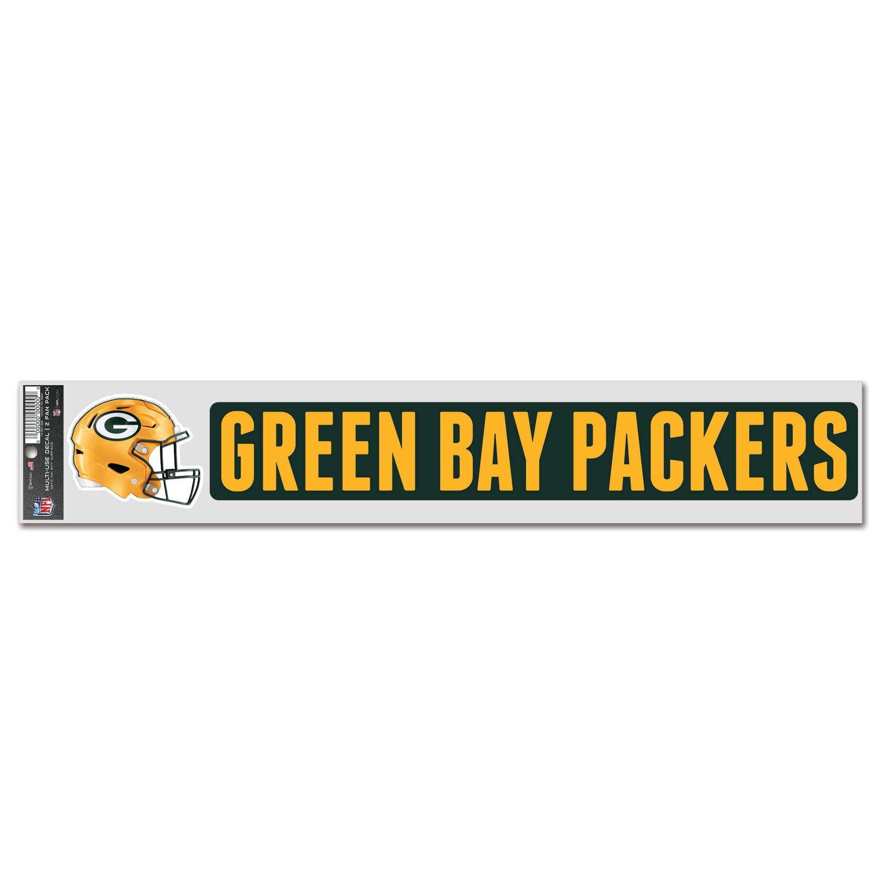 Green Bay Packers Sports Decal Multi Used 2 Fan Pack